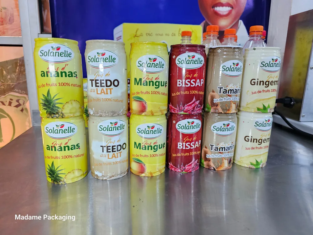 Jus de fruits Solanelle en canettes
